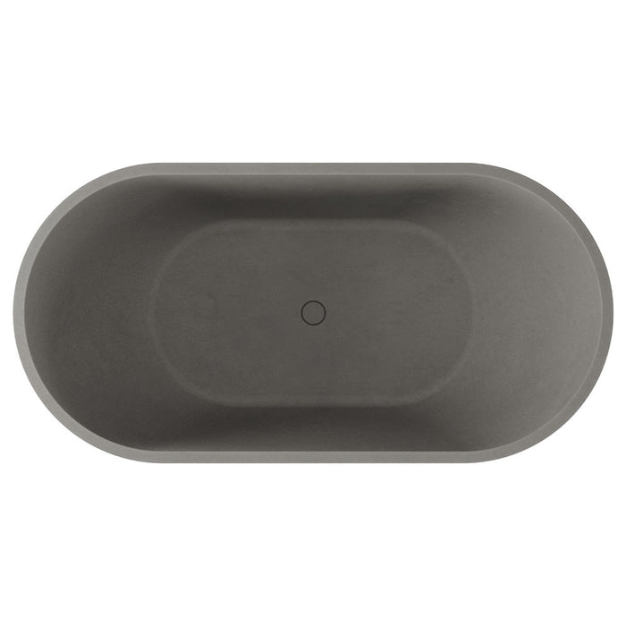 Jada Concrete Bath, Warm Grey