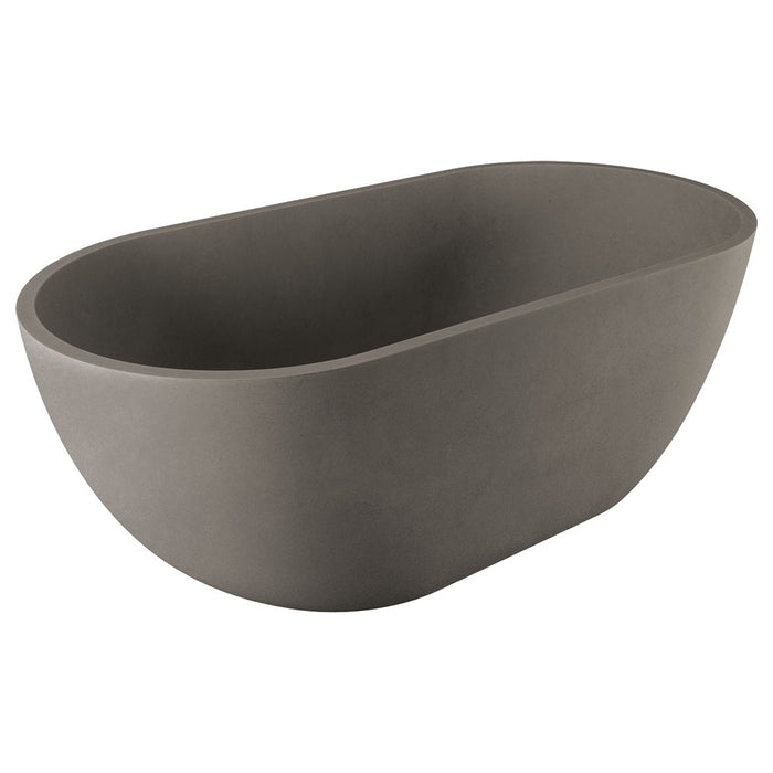 Jada Concrete Bath, Warm Grey