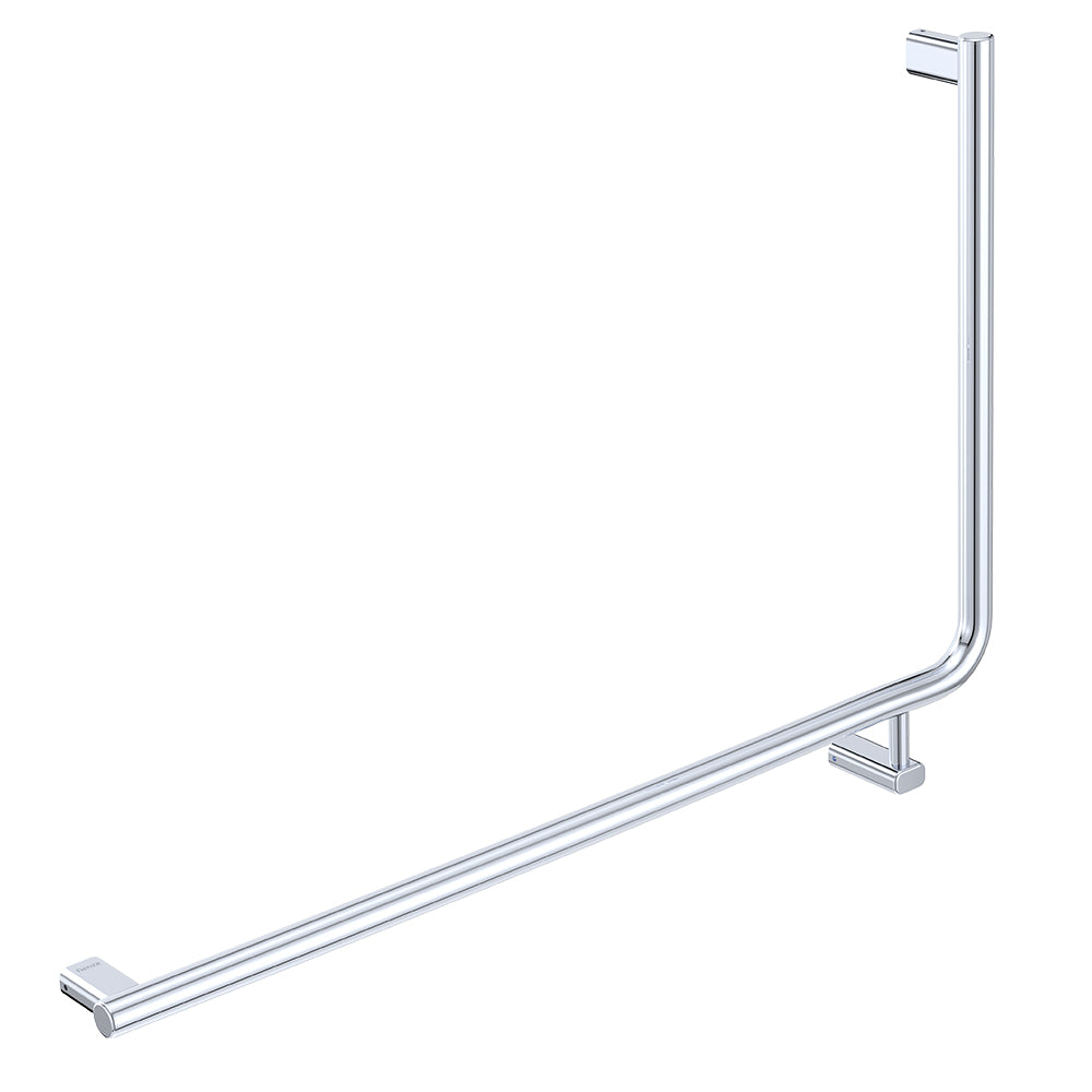 Fienza 90° Care Slimline Left-Hand Grab Rail Stainless Steel
