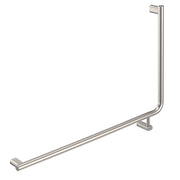 Fienza 90° Care Slimline Left-Hand Grab Rail Brushed Nickel