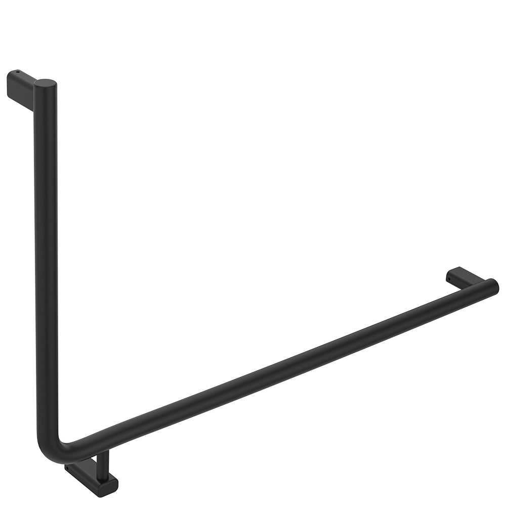 Fienza 90° Care Slimline Right-Hand Grab Rail Matte Black