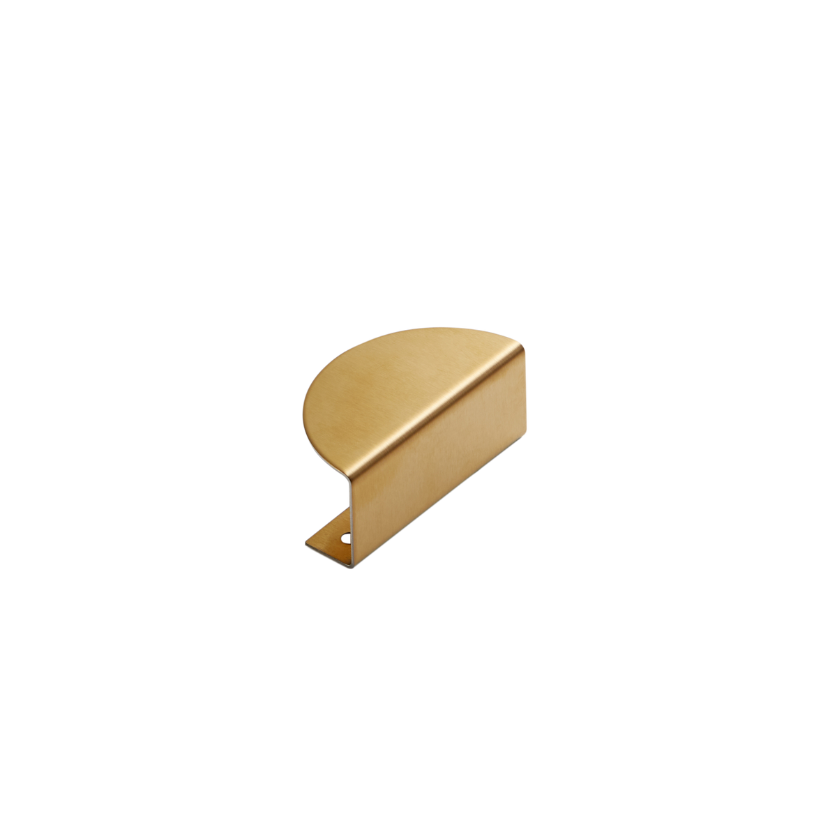 Momo Sola Half Round Lip Pull 60mm in Brushed Brass - view 2