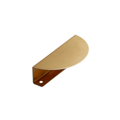 Momo Sola Half Round Lip Pull Handle 100mm in Brushed Brass