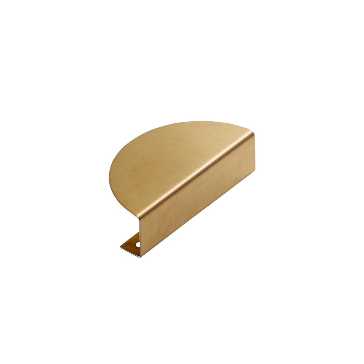Momo Sola Half Round Lip Pull 100mm in Brushed Brass - view 2