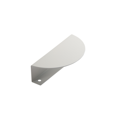 Momo Sola Half Round Lip Pull Handle 100mm in White