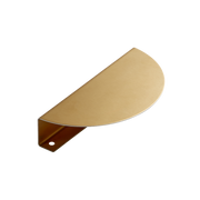 Momo Sola Half Round Lip Pull 140mm in Brushed Brass