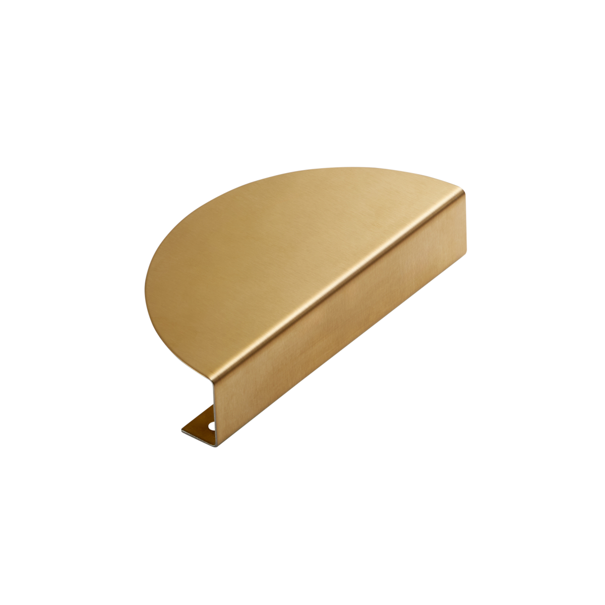 Momo Sola Half Round Lip Pull 140mm in Brushed Brass - view 2