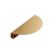 Momo Sola Half Round Lip Pull 220mm in Brushed Brass