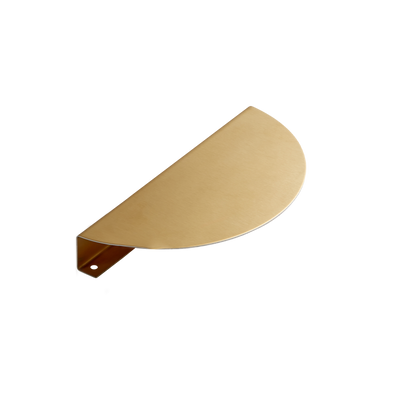 Momo Sola Half Round Lip Pull Handle 220mm in Brushed Brass