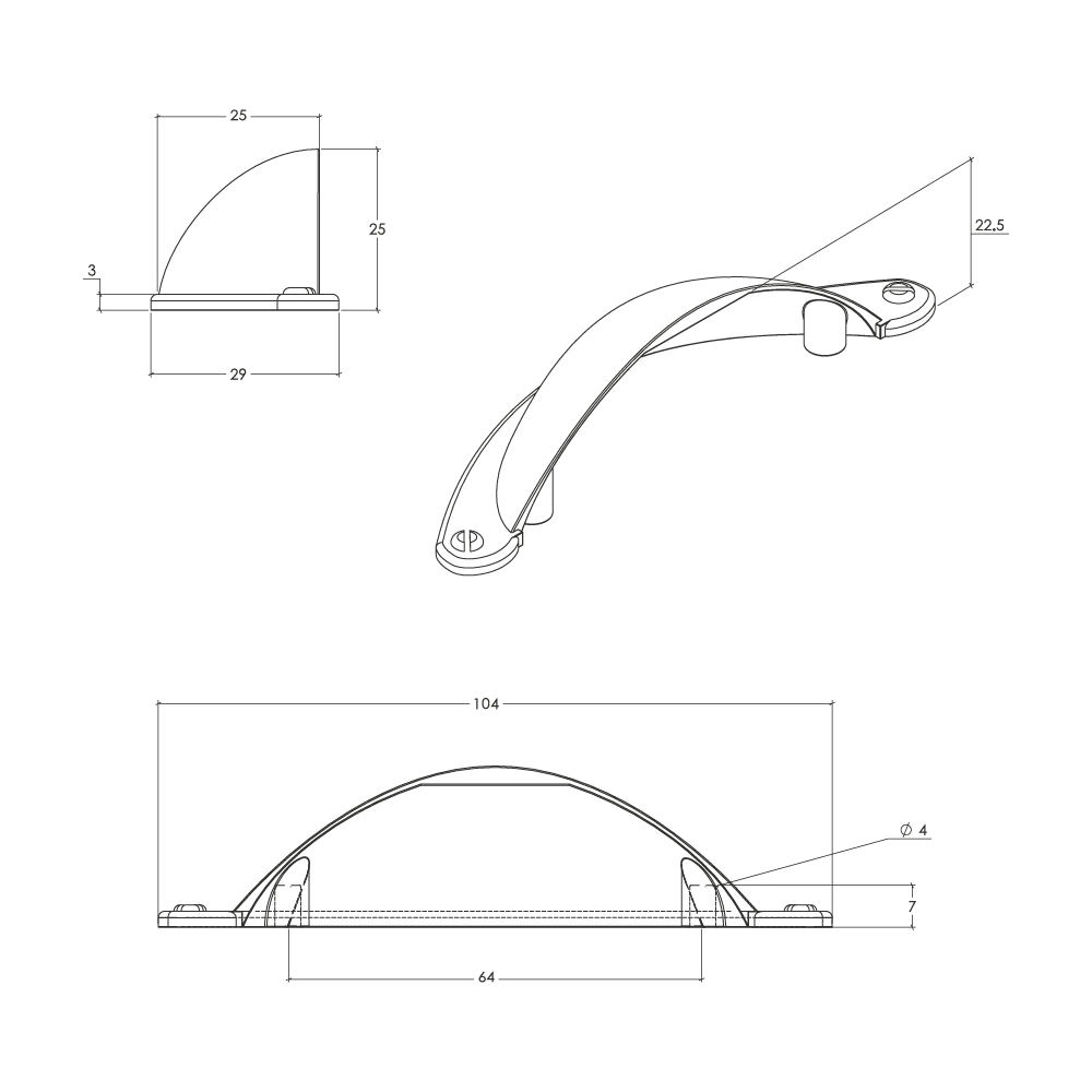 Momo Florencia Cup Pull - Line Drawing