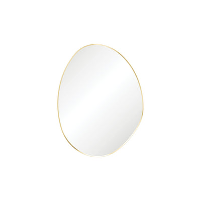 Pebble Urban Brass Asymmetrical Framed Mirror