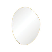 Pebble Urban Brass Asymmetrical Framed Mirror