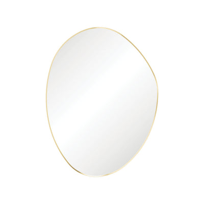 Pebble Urban Brass Asymmetrical Framed Mirror