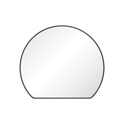 Sunrise Matte Black Round Framed Mirror