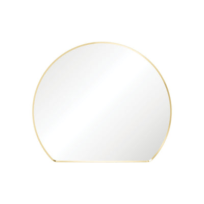 Sunrise Urban Brass Round Framed Mirror