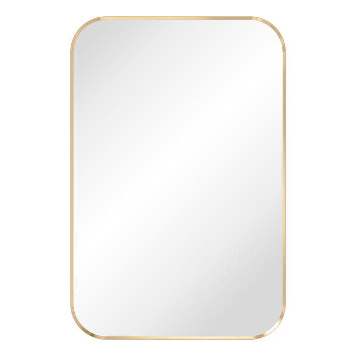 Tono Urban Brass Soft Square Framed Mirror, 600 x 900mm