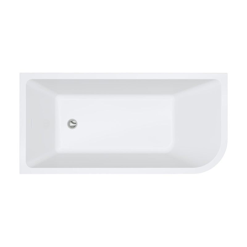 Fienza Hustle Right-Hand Multi-Fit Acrylic Bath with Overflow 1500mm