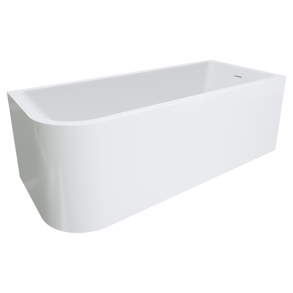 Fienza Hustle Left-Hand Multi-Fit Acrylic Bath with Overflow 1700mm