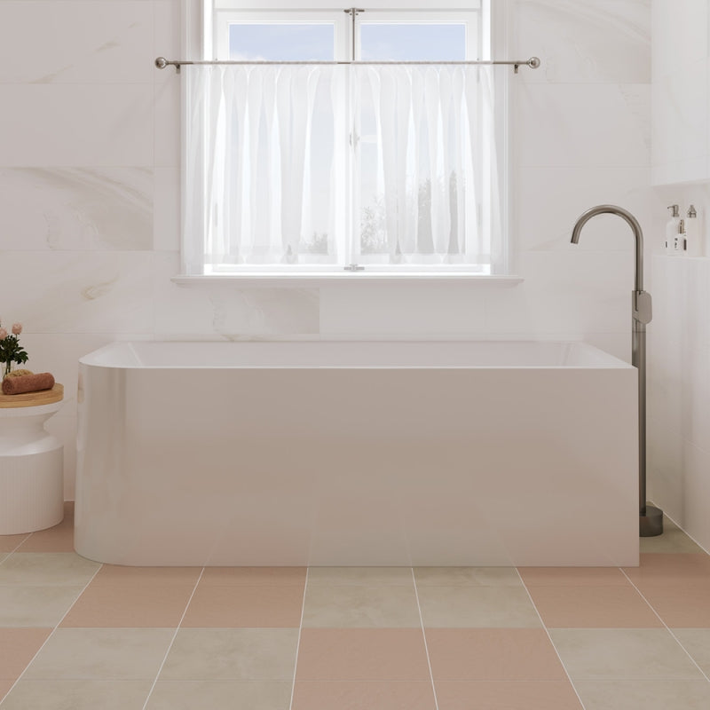 Fienza Hustle Left-Hand Multi-Fit Acrylic Bath with Overflow 1700mm