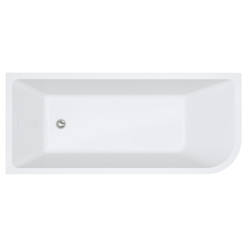 Fienza Hustle Right-Hand Multi-Fit Acrylic Bath with Overflow 1700mm