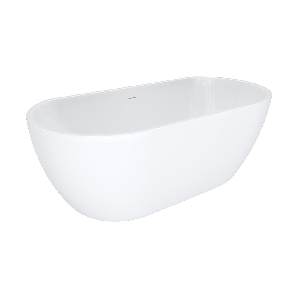 Fienza Dalia Back To Wall Bath Gloss White 1500mm
