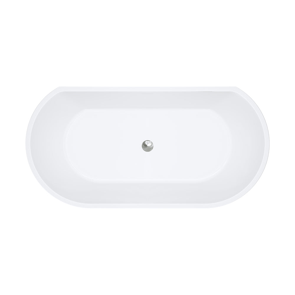 Fienza Dalia Back To Wall Bath Gloss White 1500mm