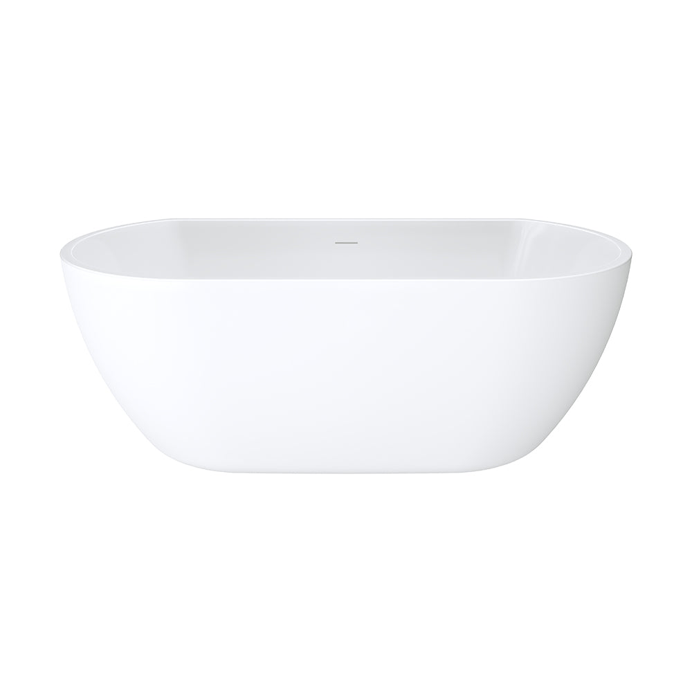 Fienza Dalia Back To Wall Bath Gloss White 1500mm
