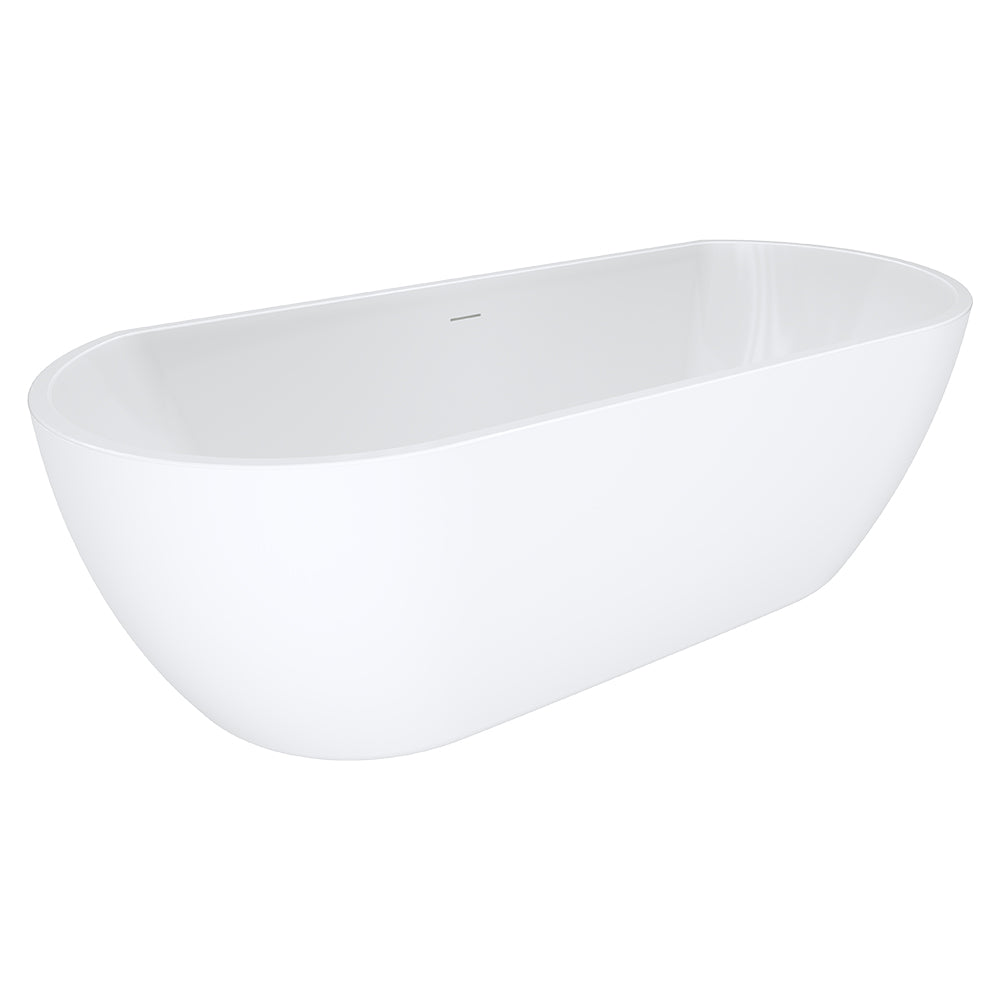 Fienza Dalia Back To Wall Bath Gloss White 1700mm