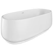 Fienza Eden Freestanding Acrylic Bath 1750mm Gloss White with overflow