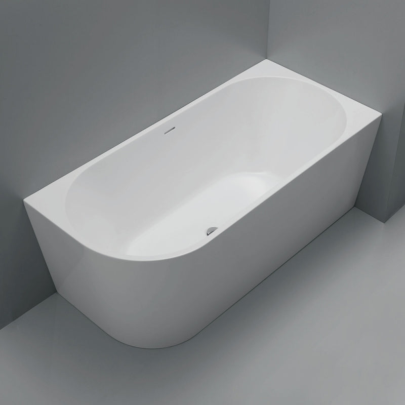 Fienza Isabella Left-Hand Acrylic Corner Bath with Overflow Matte White 1500mm
