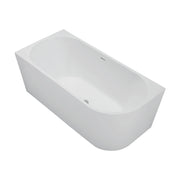 Fienza Isabella Right-Hand Acrylic Corner Bath with Overflow Matte White 1500mm