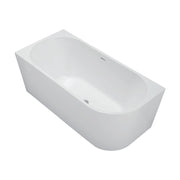 Fienza Isabella Right-Hand Acrylic Corner Bath with Overflow Gloss White 1500mm