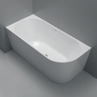 Fienza Isabella Right-Hand Acrylic Corner Bath with Overflow Gloss White 1500mm