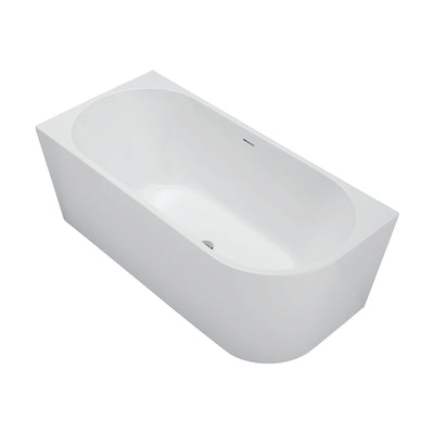 Fienza Isabella Right-Hand Acrylic Corner Bath with Overflow Gloss White 1500mm