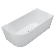 Fienza Isabella Left-Hand Acrylic Corner Bath with Overflow Gloss White 1700mm