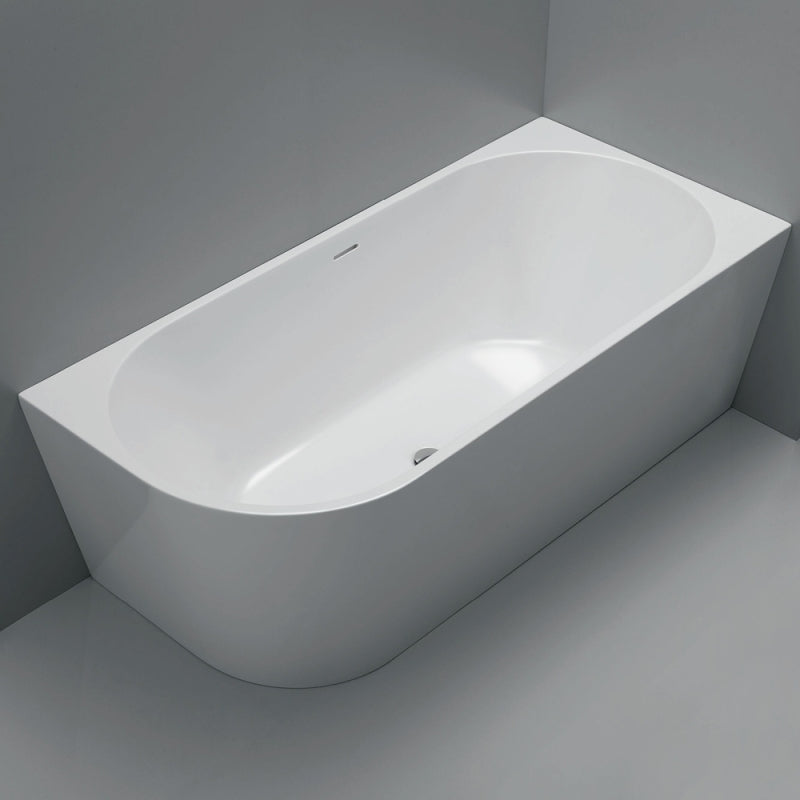 Fienza Isabella Left-Hand Acrylic Corner Bath with Overflow Gloss White 1700mm