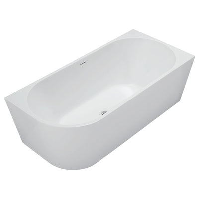 Fienza Isabella Left-Hand Acrylic Corner Bath with Overflow Gloss White 1700mm