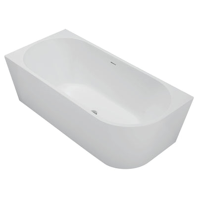 Fienza Isabella Right-Hand Acrylic Corner Bath with Overflow Matte White 1700mm