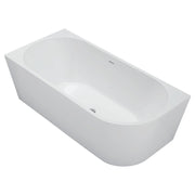 Fienza Isabella Right-Hand Acrylic Corner Bath with Overflow Gloss White 1700mm