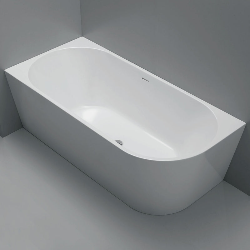 Fienza Isabella Right-Hand Acrylic Corner Bath with Overflow Gloss White 1700mm