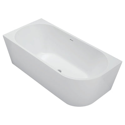 Fienza Isabella Right-Hand Acrylic Corner Bath with Overflow Gloss White 1700mm