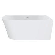 Fienza Chloe Left-Hand Acrylic Corner Bath with Overflow 1400mm Gloss White