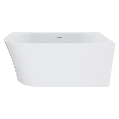 Fienza Chloe Left-Hand Acrylic Corner Bath with Overflow 1400mm Gloss White