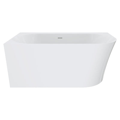 Fienza Chloe Right -Hand Acrylic Corner Bath with Overflow 1400mm Gloss White