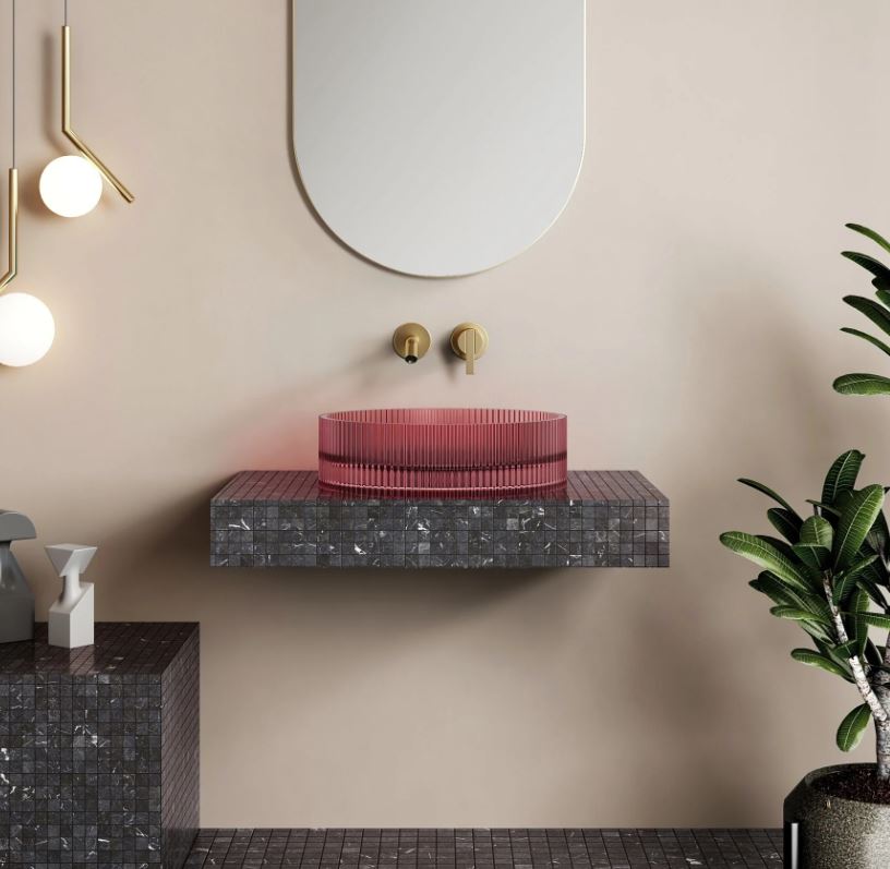 Cassa Design Wow V-Groove Translucency Resin Stone Basin