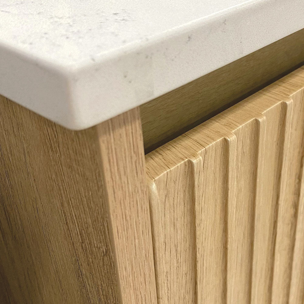 Fienza Alina Fluted Wall Hung Vanity Cabinet lifestyle