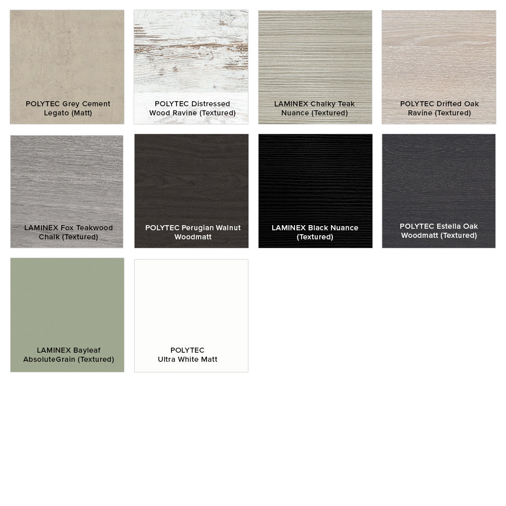 Fienza Carmen Ensuite Wall Hung Vanity finishes