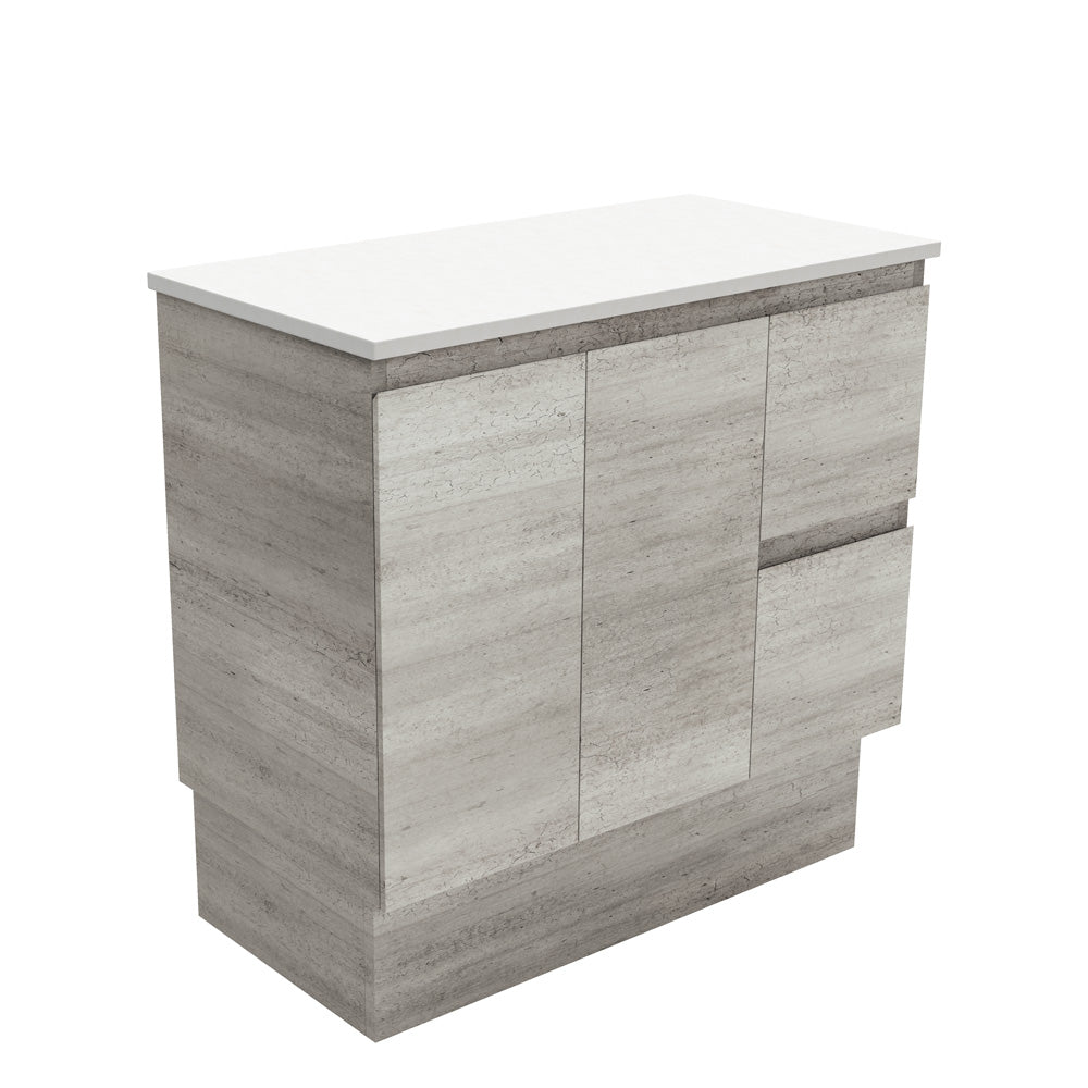 Fienza Edge Industrial Vanity Cabinet on Kickboard