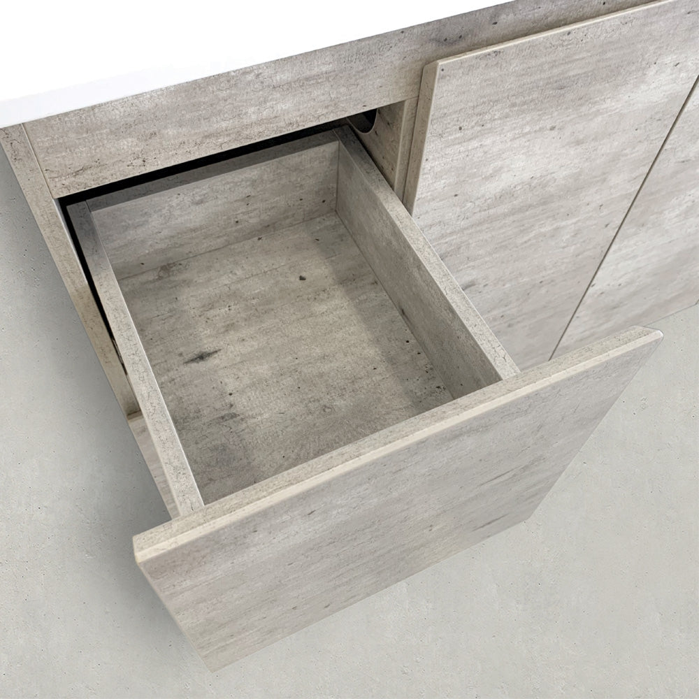 Fienza Edge Industrial Wall Hung Vanity Cabinet lifestyle