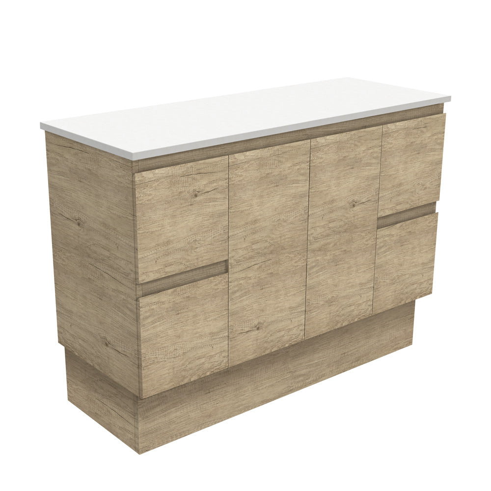 Fienza Edge Scandi Oak Vanity Cabinet on Kickboard 1200mm